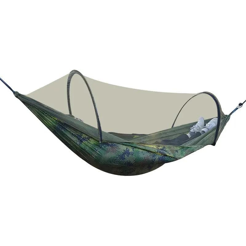 SportZone.co.nz Automatic Quick Opening Mosquito Net Hammock Outdoor Camping Pole Mosquito Net Hammock Anti Roll Nylon Hammock Automatic Quick Opening Mosquito Net Hammock Outdoor Camping Pole Mosquito Net Hammock Anti Roll Nylon Hammock
