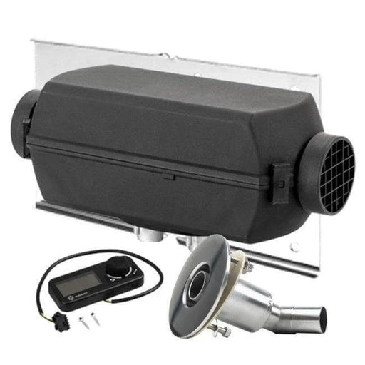 Autoterm 4D Diesel Heater- Single Marine Outlet with controller and ducting installation components.