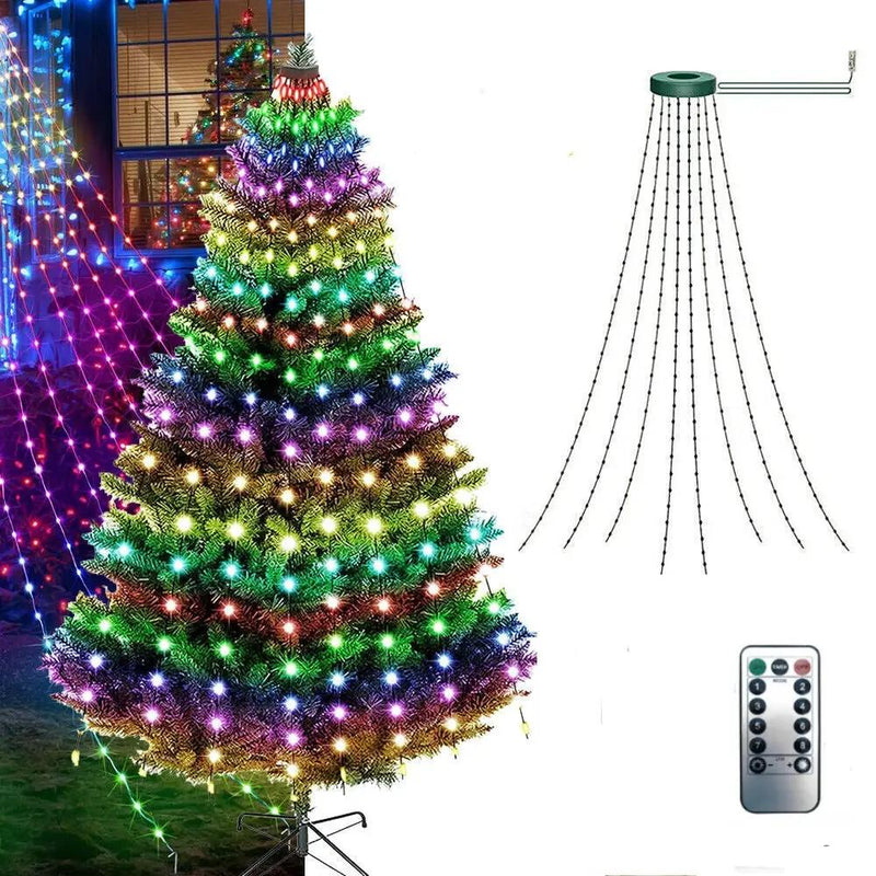 2M Christmas Tree Light Colorful by salelink.co.nz