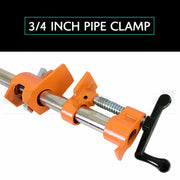 3/4'' Gluing Pipe Clamp 4 Pcs Heavy Duty WOODWORKING VICE TOOLS Wide Protect Pad – view 2