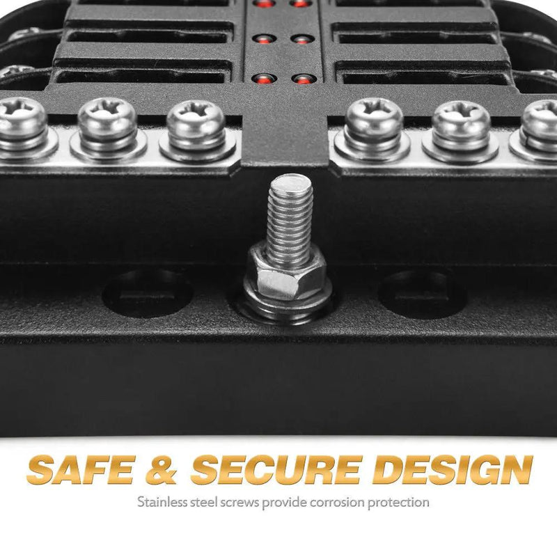 6-Way Blade Fuse Block Box Holder by salelink.co.nz