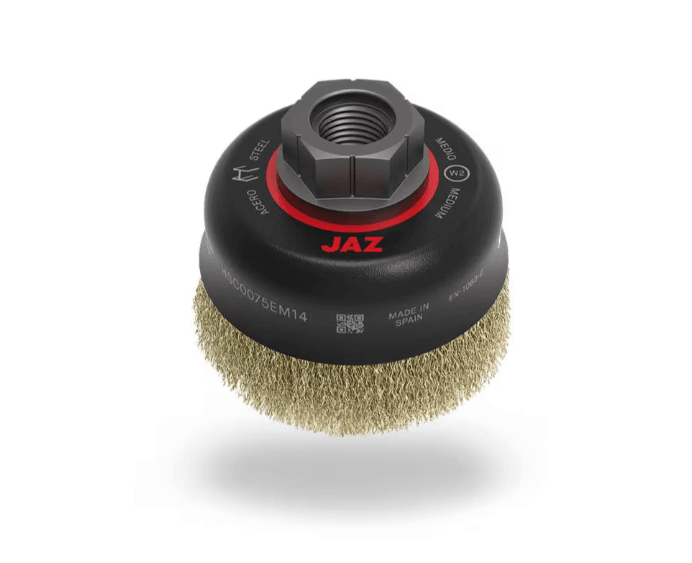 Jaz Brush az Cup Brush High Speed 75mm x 22mm x 0.3mm - M14 x 2 - Stainless Steel (BRUH-7514S)