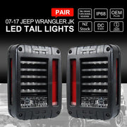 Pair LED Tail Lights Brake Rear Signal Reverse OEM For Jeep Wrangler JK 07-17 by salelink.co.nz