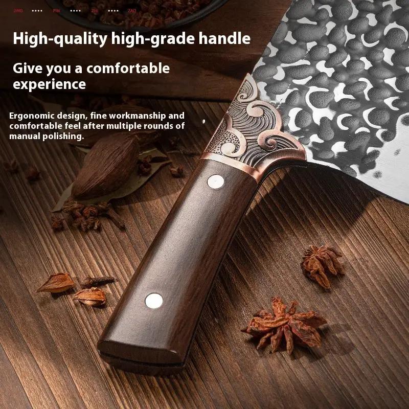 Bone Cutting Knife Kitchen Knife Household Sharp Slicing Knife A52 Shooting Pattern Black by China Dropship