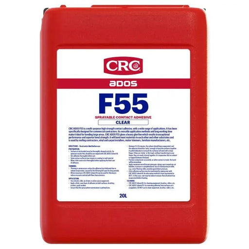 CRC ADOS F55 Sprayable Contact Adhesive Clear 20L