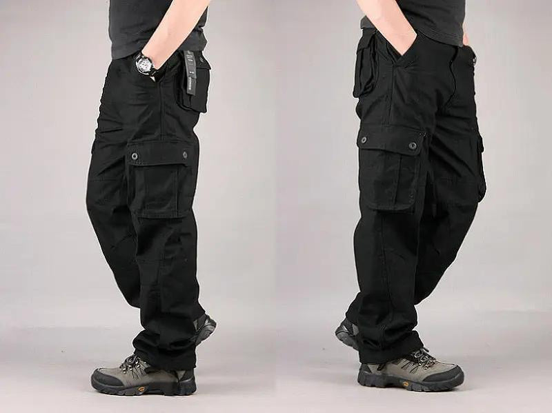 Cargo Pants Outdoor Solid Color Trousers Hiking Work Pants by dealonline.co.nz