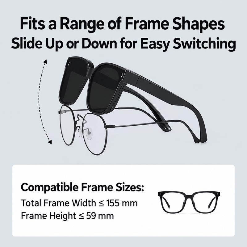 ECOTREK Sunglasses ECOTREK Fit Over Sunglasses – Lightweight Over-Glasses Shades HD06-11 ECOTREK Fit Over Sunglasses – Lightweight Over-Glasses Shades HD06-11