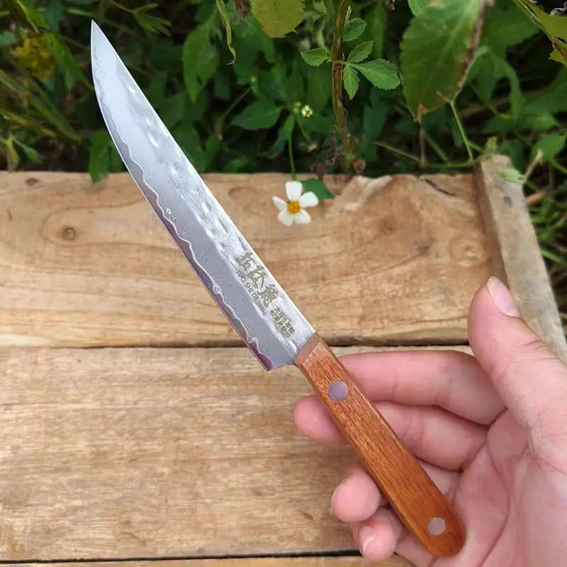Forged Damascus With Steel In The Middle Sharp Household Fruit Knife 1PC by China Dropship