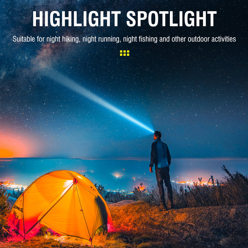 BROUIT COB LED Headlamp Sensor Head Light Rechargeable Flashlight For Emergency by China Dropship