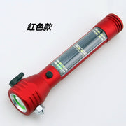 Mead's Supply & Equipment Outfitters limited Flashlights High-Power Solar Rechargeable Flashlight with Emergency Hammer High-Power Solar Rechargeable Flashlight with Emergency Hammer