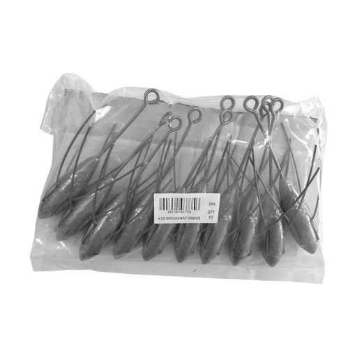 Breakaway Sinker Bulk Pack 4oz (10 per pack) by NZ Diver