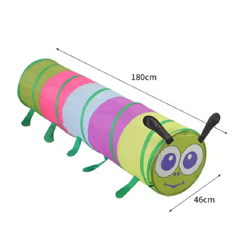 180CM Simple Pop-Up Play Tunnel Tube Toy Caterpillar by dealonline.co.nz