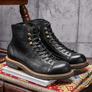 Men's Vintage Leather High Top Martin Boots for Summer by Mead's Supply & Equipment Outfitters limited