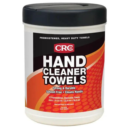 CRC Hand Cleaner Towels 72 Pack - Heavy Duty