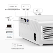 Action Outdoors Limited AKEY7 1080P LED Projector 7500 Lumens 4K Support AKEY7 1080P LED Projector 7500 Lumens 4K Support