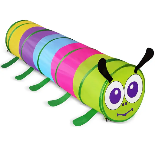 180CM Simple Pop-Up Play Tunnel Tube Toy Caterpillar by dealonline.co.nz