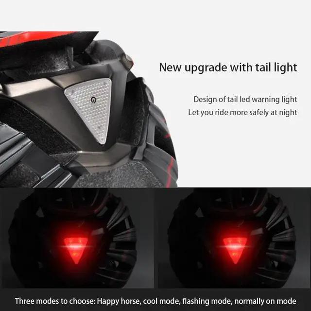 Ecotrek Bicycle Helmet with Rear Light – Adjustable Breathable Cycling Helmet HT629012 by ECOTREK