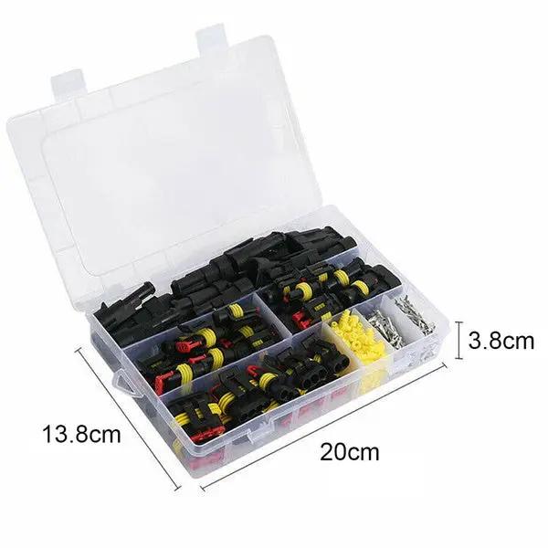 352pcs Waterproof Car Auto Electrical Wire Connector Plug 1-4 Pin Way Plug Kit by salelink.co.nz