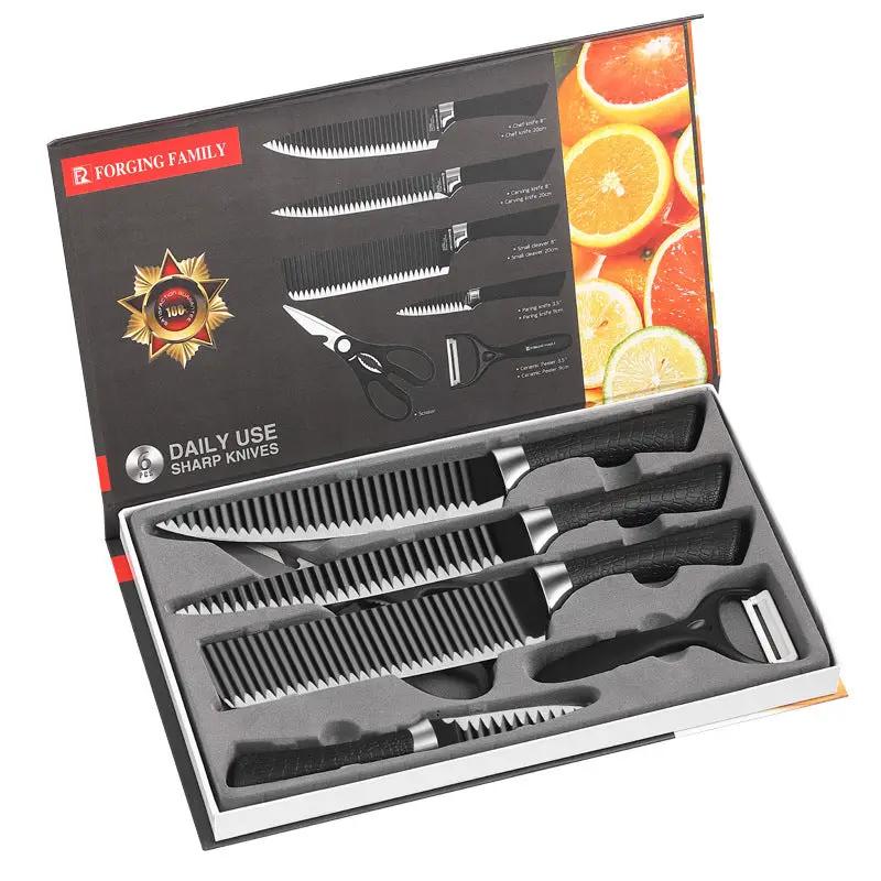6-piece Knife Set Fruit Knives And Household Kitchen Knives Six Pieces Slide Box Simple Package by China Dropship