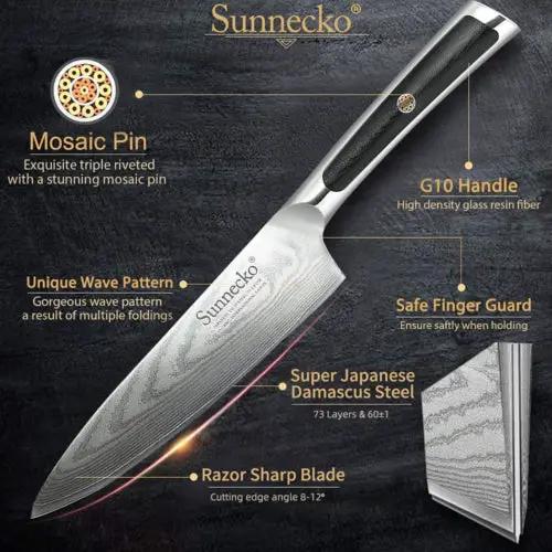 6.5 Inch Kitchen Cutlery Japanese Knife Damascus Steel Meat Cleaver - 6.5Inch by China Dropship