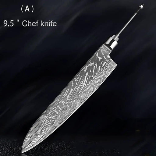 Damascus Knife Embryo High Hardness Kitchen Knives 95DPDMCR1B 210mm by China Dropship