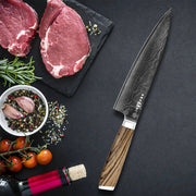 Kegani Chef Knife - 8 Inch Japanese Knife, 67 Layers Japanese VG-10 Damascus Steel Ultra Sharp Kitchen Knife, Professional Chef Knife Gyuto Knife- Ergonomic FullTang Handle - Chef Knife by China Dropship