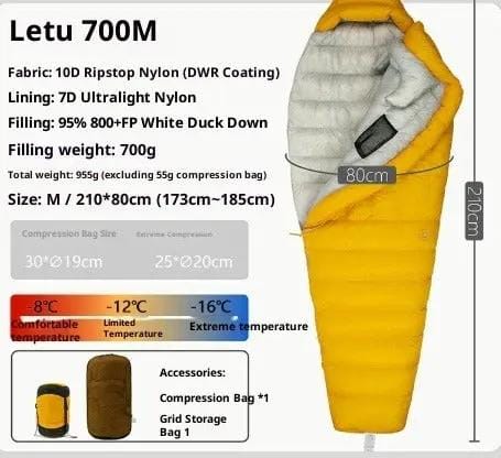 Mead's Supply & Equipment Outfitters limited Sleeping Bags Ultralight Down Sleeping Bag for Camping & Hiking Ultralight Down Sleeping Bag for Camping & Hiking