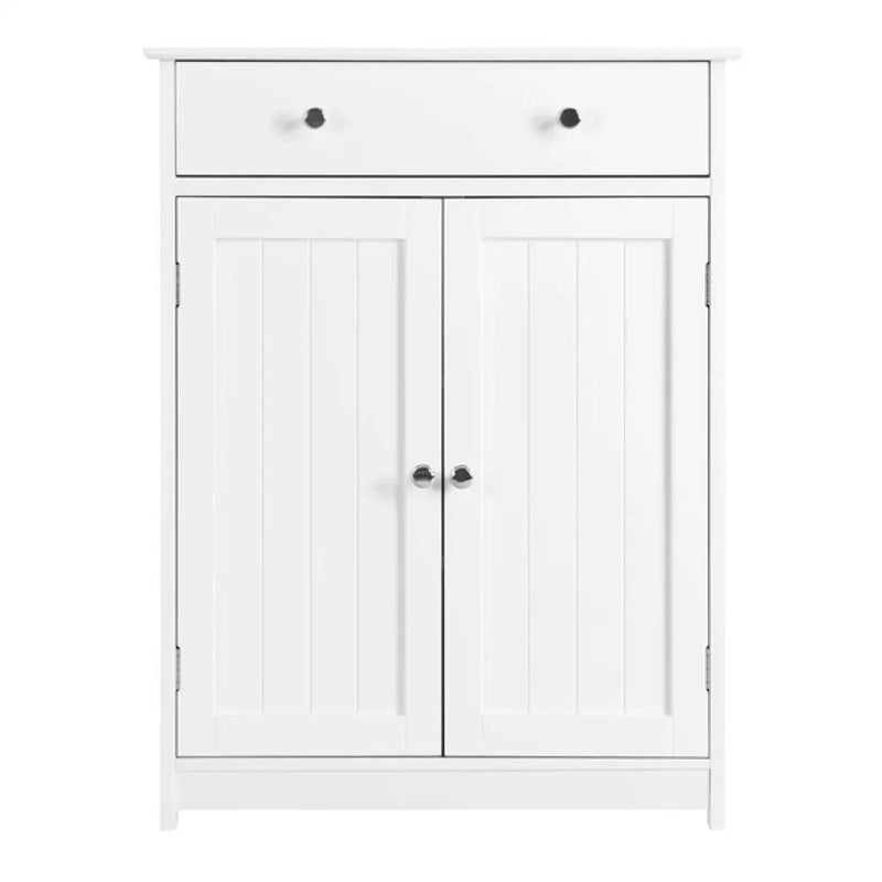 Free-Standing Bathroom Cabinet Storage Cabinet with 1 Drawer 2 Doors by Yaheetech