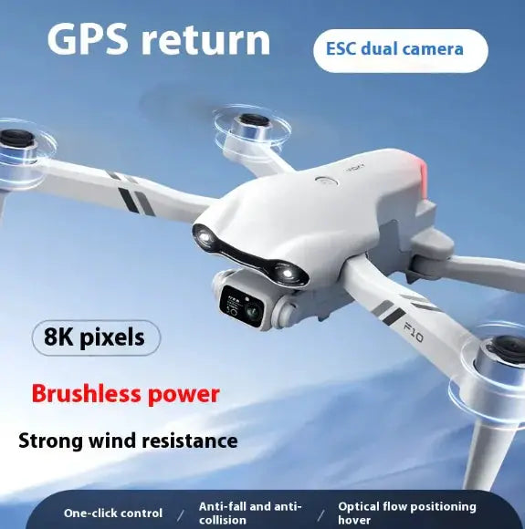 F10 Folding GPS Drone - 4K HD Camera with Dual Positioning & Smart Flight Modes | Portable Quadcopter by Mead's Supply & Equipment Outfitters limited