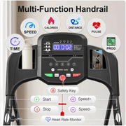 Folding Treadmill with Pulse Sensor by Action Outdoors Limited