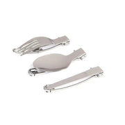 Camping Foldable Cutlery Set - Portable Stainless Steel Utensils for Outdoor Dining | Travel Tableware by Mead's Supply & Equipment Outfitters limited