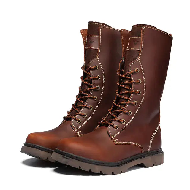 Men's Waterproof Leather Martin Boots | Hiking & Combat Boots by Mead's Supply & Equipment Outfitters limited