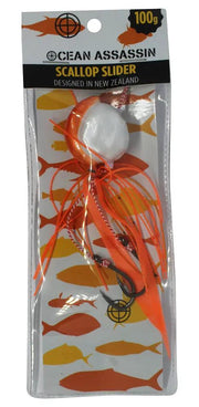 Ocean Assassin Scallop Slider Jig 100G by NZ Diver