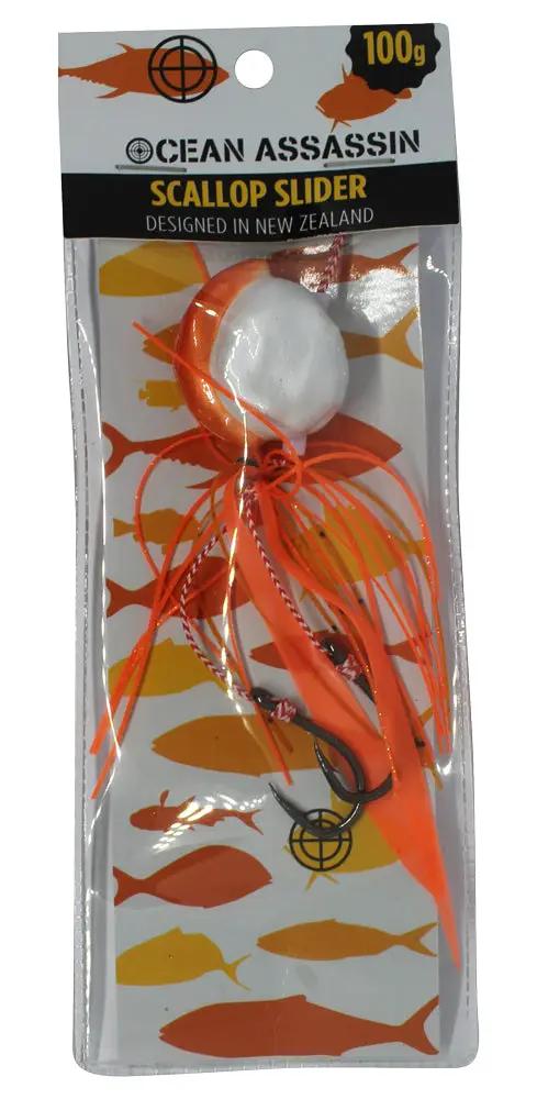 Ocean Assassin Scallop Slider Jig 100G by NZ Diver