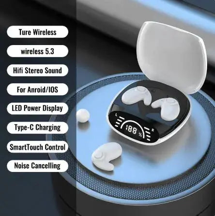 Post-Ear Bluetooth Headphones - Wireless Earphone with Voice Control & 4-8 Hour Battery | 3 Colors by Mead's Supply & Equipment Outfitters limited