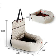 Multifunctional Pet Car Bed With Thick Cushion For Front And Rear Seats by Action Outdoors Limited