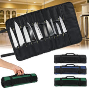 Zendrop Chef Knife Roll Bag With Large Capacity For 22 Knives Chef Knife Roll Bag 22 Pocket Large Capacity