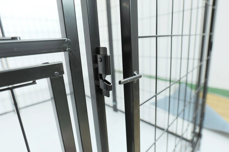 8 Panel Pet Playpen Dog Exercise Pen Fence Metal Exercise Barrier 100cm by salelink.co.nz