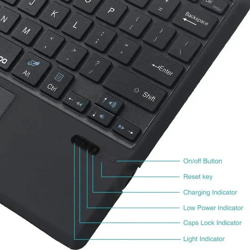 Habicare Backlit Bluetooth Keyboard Type Cover for Microsoft Surface Pro 3–7+ (12.3") & Pro 8–11/X (13") Backlit Bluetooth Keyboard Type Cover for Microsoft Surface Pro 3–7+ (12.3") & Pro 8–11/X (13")