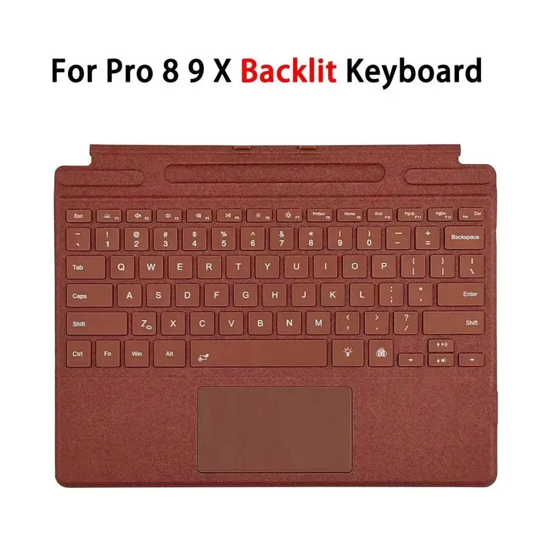 Habicare Backlit Bluetooth Keyboard Type Cover for Microsoft Surface Pro 3–7+ (12.3") & Pro 8–11/X (13") Backlit Bluetooth Keyboard Type Cover for Microsoft Surface Pro 3–7+ (12.3") & Pro 8–11/X (13")
