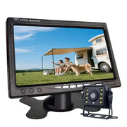 Backup Reverse Camera with 7" LCD Monitor – Easy Install 12V/24V CVBS by Habicare