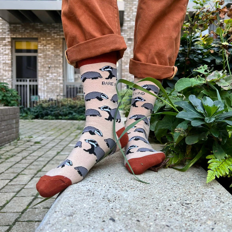 Save the Badgers Bamboo Socks by Barekind NZ