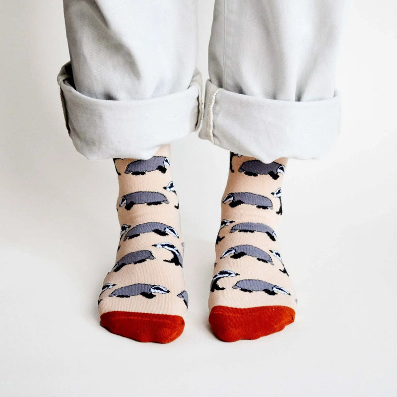 Save the Badgers Bamboo Socks by Barekind NZ