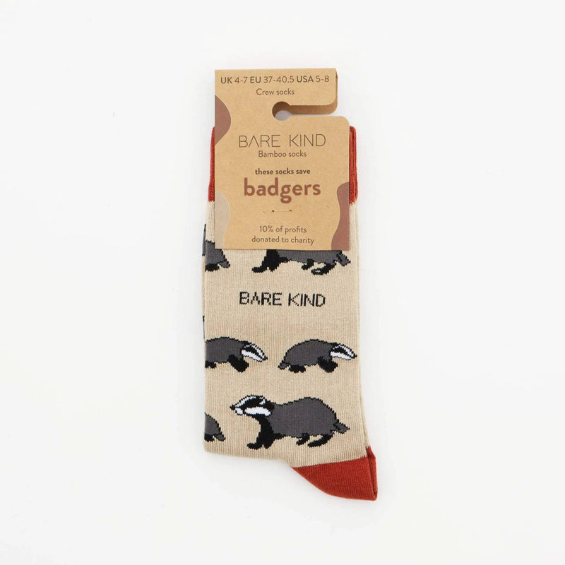Save the Badgers Bamboo Socks by Barekind NZ