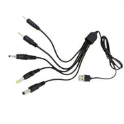 9eight5 Electronics Accessories Barrel Jack 5 in 1 Power Cable - (Black) 1m Barrel Jack 5 in 1 Power Cable - (Black) 1m