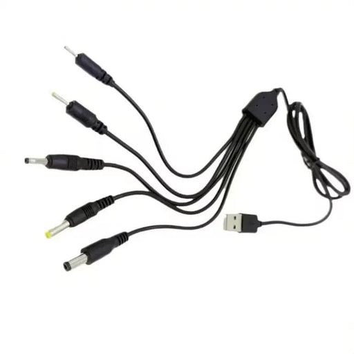 9eight5 Electronics Accessories Barrel Jack 5 in 1 Power Cable - (Black) 1m Barrel Jack 5 in 1 Power Cable - (Black) 1m