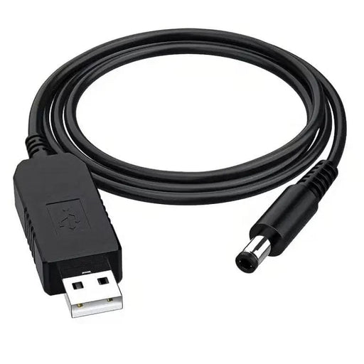 9eight5 Electronics Accessories Barrel Jack Power Cable - 12V / 5.5mm x 2.1mm charger (Black) 1m Barrel Jack Power Cable - 12V / 5.5mm x 2.1mm charger (Black) 1m
