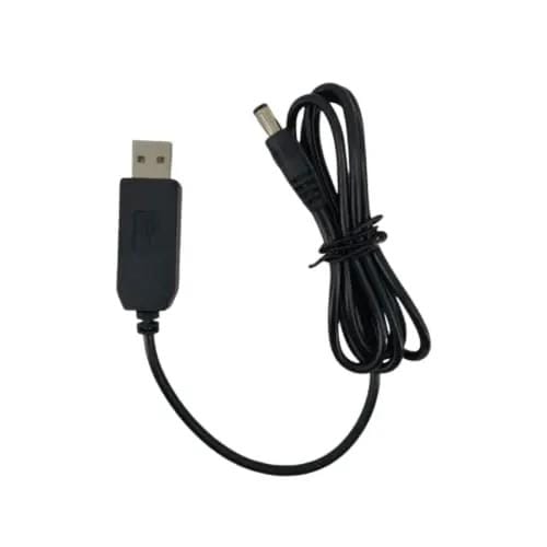 9eight5 Electronics Accessories Barrel Jack Power Cable - 12V / 5.5mm x 2.1mm charger (Black) 1m Barrel Jack Power Cable - 12V / 5.5mm x 2.1mm charger (Black) 1m