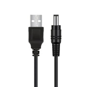 9eight5 Electronics Accessories Barrel Jack Power Cable - 5V / 5.5mm x 2.1mm charger (Black) 1m Barrel Jack Power Cable - 5V / 5.5mm x 2.1mm charger (Black) 1m