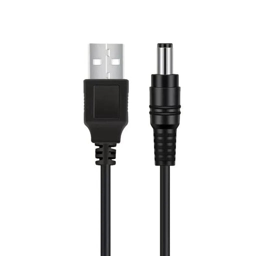 9eight5 Electronics Accessories Barrel Jack Power Cable - 5V / 5.5mm x 2.1mm charger (Black) 1m Barrel Jack Power Cable - 5V / 5.5mm x 2.1mm charger (Black) 1m